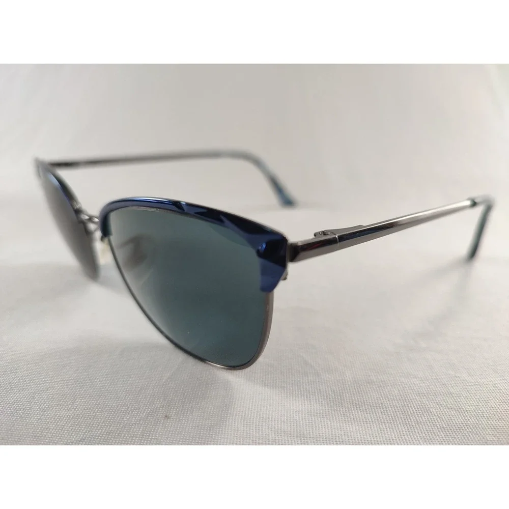 Kay Unger K257 NAV Navy Blue Metal Cat Eye Eyeglass **Frames Only**‎ 54-18-140